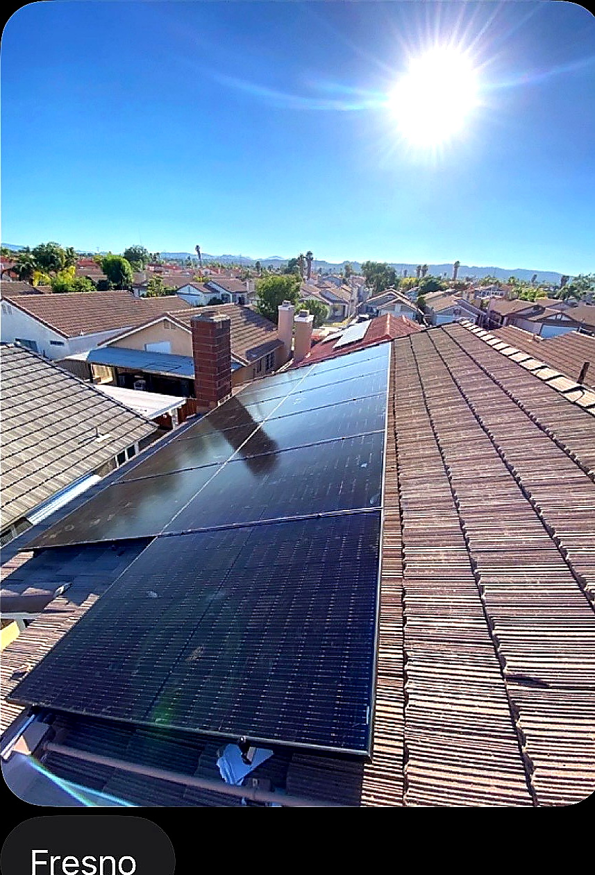 Fresno, California — Sunlit rooftop array