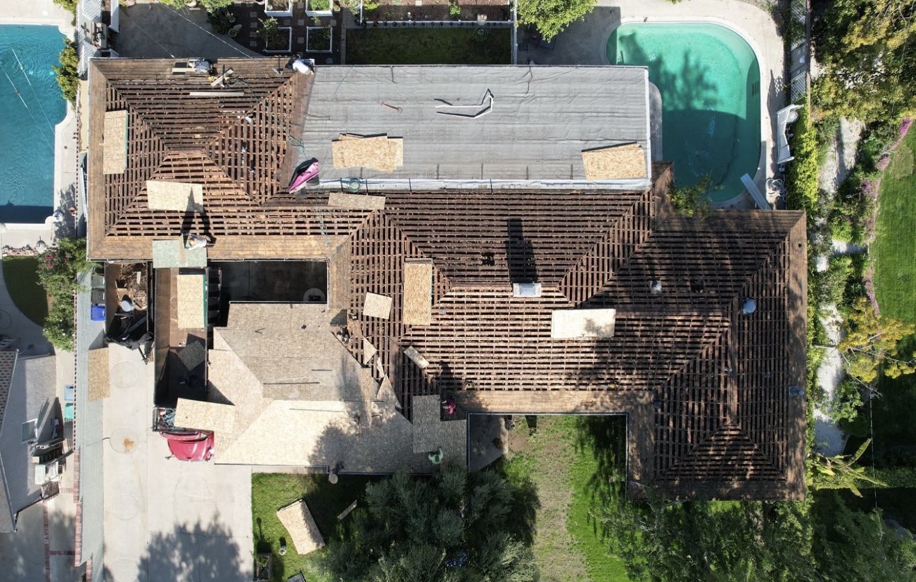 Los Angeles, California — Re-roof project (before)